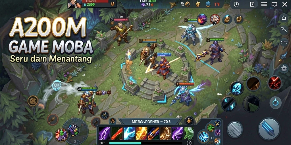 Tampilan menarik dari gameplay A200M yang kompetitif dan seru.
