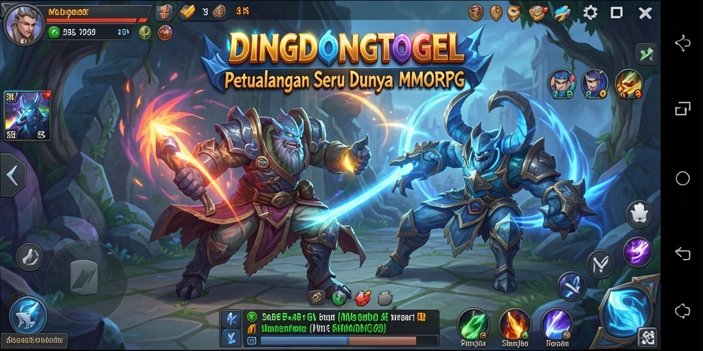 Tampak gameplay seru dalam DINGDONGTOGEL, penuh aksi dan petualangan.
