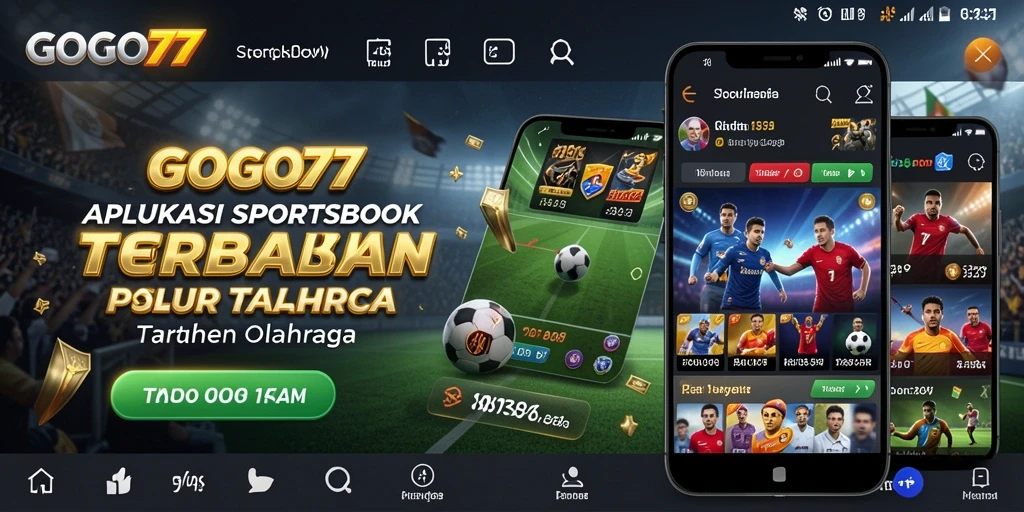 Tampilan utama GOGO77 yang menunjukkan berbagai pilihan taruhan olahraga.