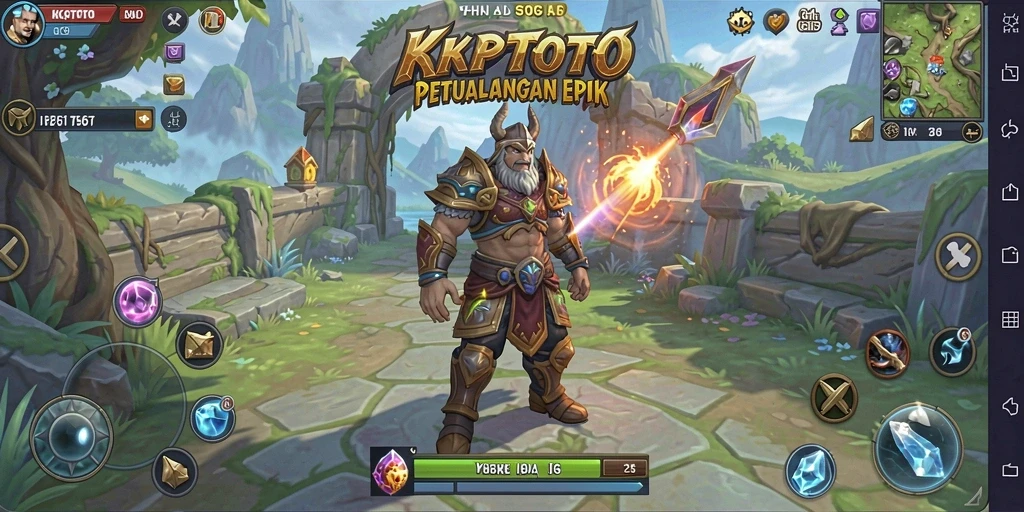 Menampilkan pertempuran seru dan karakter unik dalam gameplay RPG.