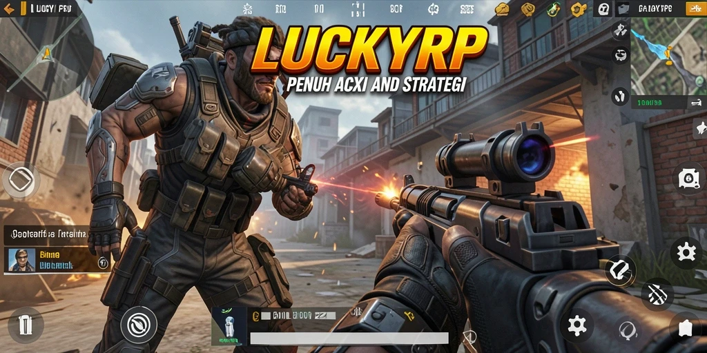 Gameplay aksi intens di LUCKYRP dengan grafis tajam.