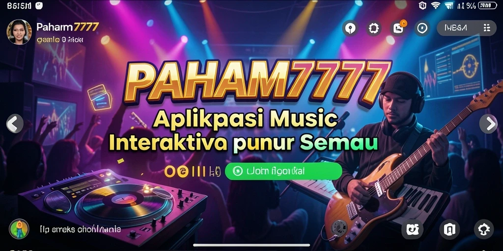 Gameplay seru PAHAM777 menampilkan interaksi pengguna dengan musik.