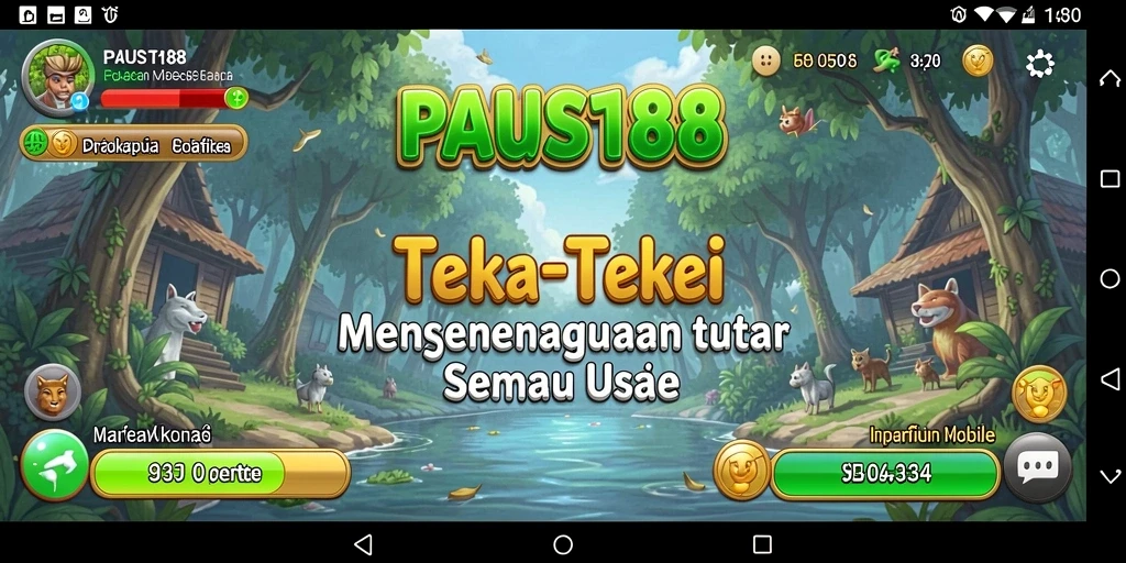 Screenshot utama PAUS188 menunjukkan gameplay seru dan menantang teka-teki.