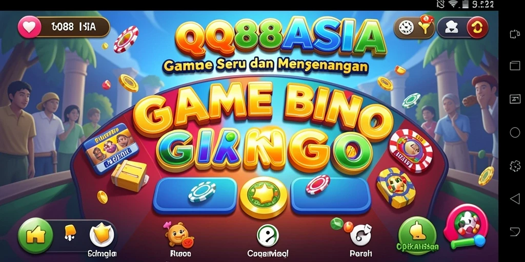 Tampilan gameplay seru di QQ88ASIA dengan berbagai variasi Bingo.