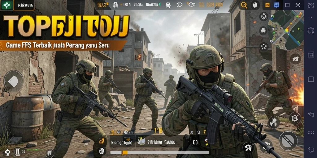 Menampilkan aksi intens dari gameplay <strong>TOPJITU</strong> yang menegangkan.